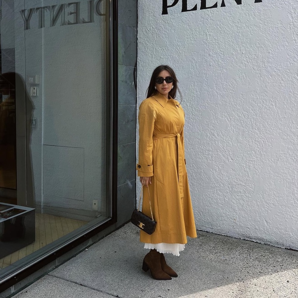 COS Mustard Long Sleeve Dress - Picture 3 of 5